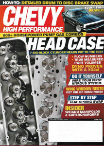 CHEVY HIGH PERFORMANCE 2008 JUNE - HEADS, DIY NITROUS, WEIAND MANIFOLDS